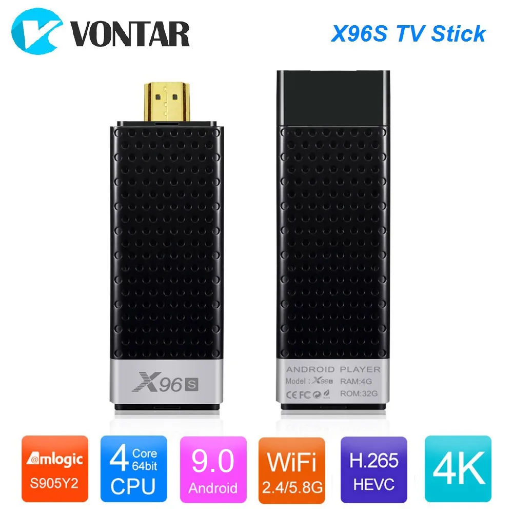 X96S 4K tv Stick Android 9,0 Smart tv Box 4 ГБ 32 ГБ Amlogic S905Y2 2,4G 5 ГГц двойной Wifi BT4.2 1080P H.265 4K 60pfs X96 S 2 Гб 16 Гб