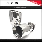 Новейший стиль высокое качество 304 Нержавеющая сталь Универсальная выхлопная система Концевая труба + выхлопная труба автомобиля 1 шт