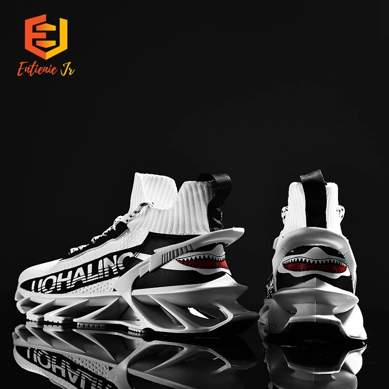 

Etienne Jr Men Spring Blade Sneakers High-Quality Flying Woven Mesh Sports Shoes Youth Mixed High-Top Gym Shoes