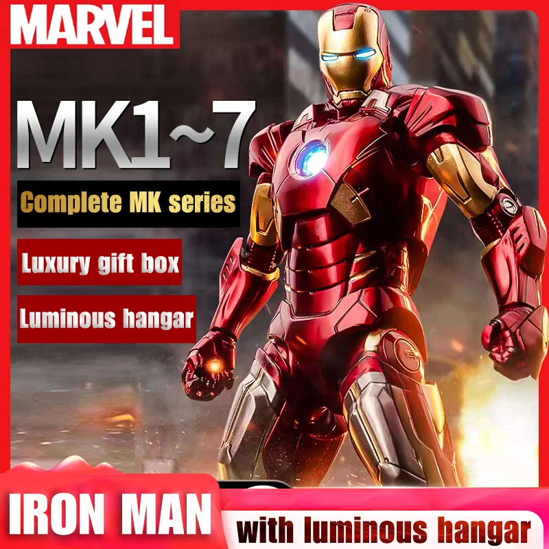 

Marvel Series Classic Iron Man Mk6 Mark Vi Mk Series Action Figure Mark3 Avengers Tony Stark Legends Original Zd Toy Doll Model