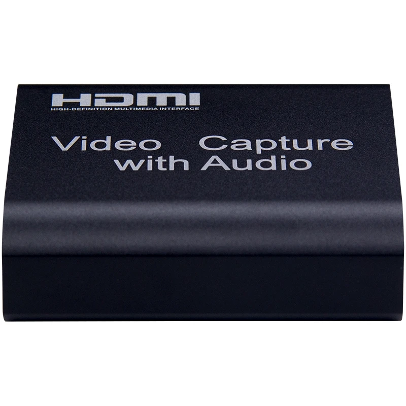 

HDMI Video Capture Card with 3.5mm Audio Output Mic Input 1080P HD Recording Box for PS4 Game Live Streaming Broadcast