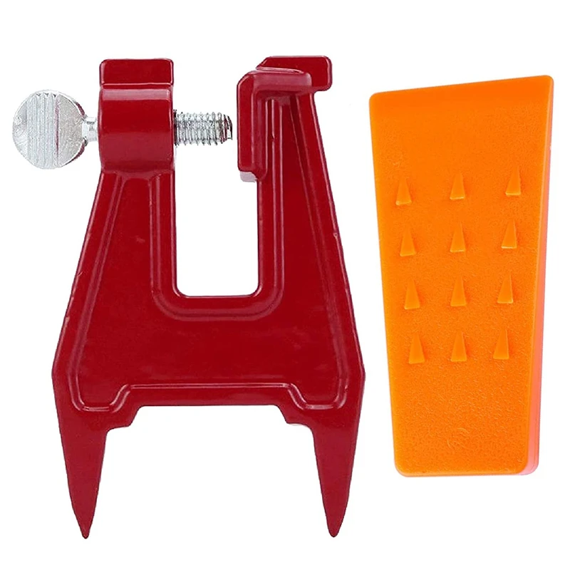 

Chainsaw Vise Stump and 5.5 Inch Tree Felling Wedges Compatible with Logging Supplies Tools for Chainsaw Sharpening