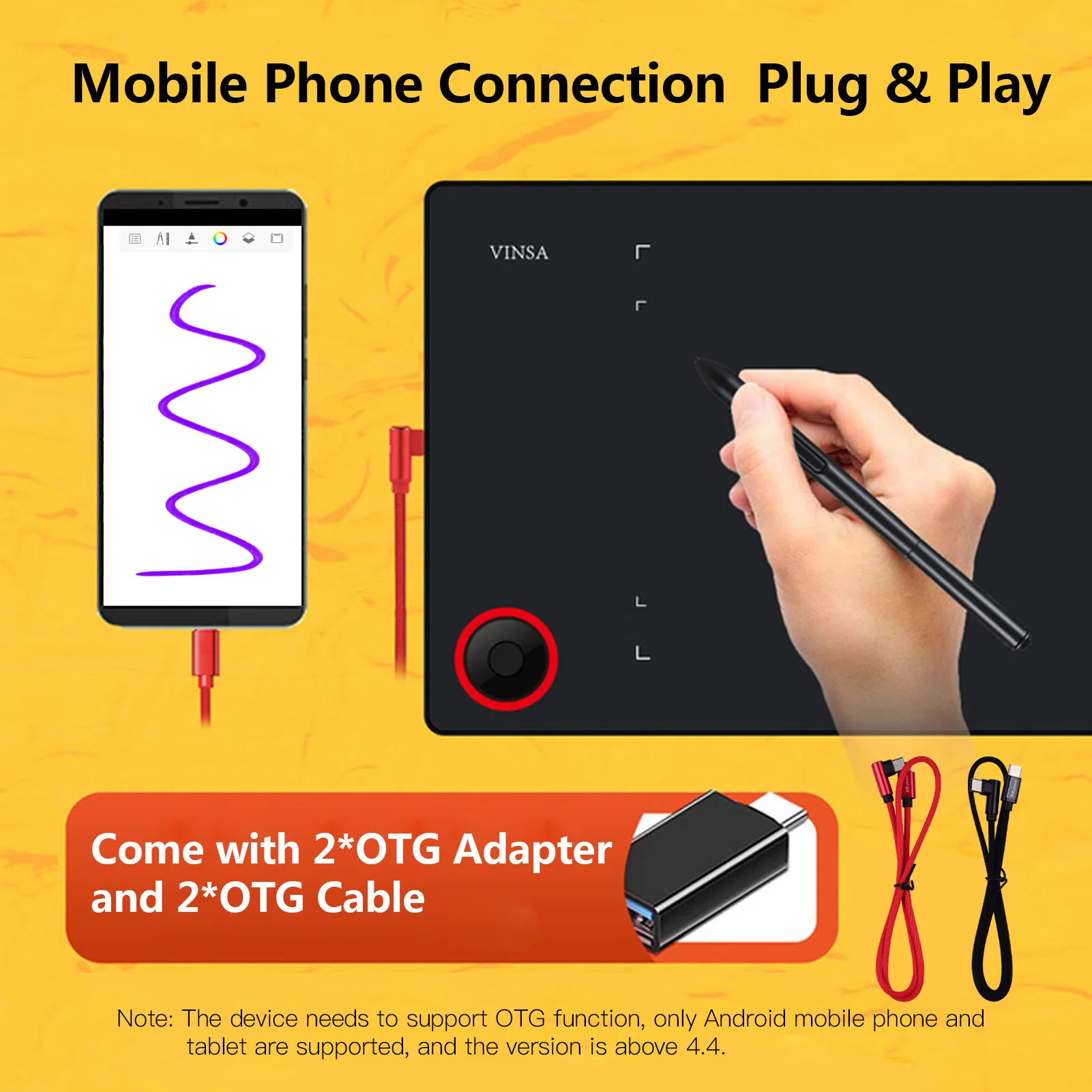 Профессиональный планшет для рисования графический доска с 8192 уровнями стилус