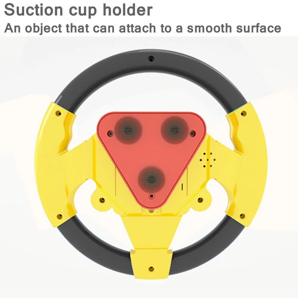 

Vocal Toys Copilot Steering Wheel Simulation Driving Games Music Toy Baby Stroller Back Seat Steering Wheel Light Sounding Toy