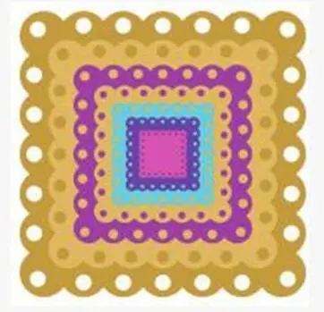 12X12CM YINISE прямоугольная рамка металлические режущие штампы для трафареты для скрапбукинга альбом «сделай сам» бумажные карты украшения тиснение Складная матрица вырезы вырезать умирают плесень Записки бумага ремесло нож п - Цвет: 12X12CM