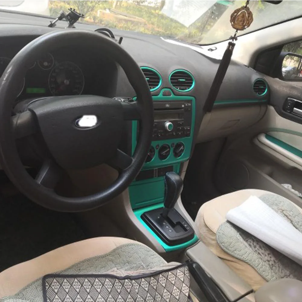 Для Ford Focus 2005 2008 самоклеющиеся автомобильные наклейки из углеродного волокна