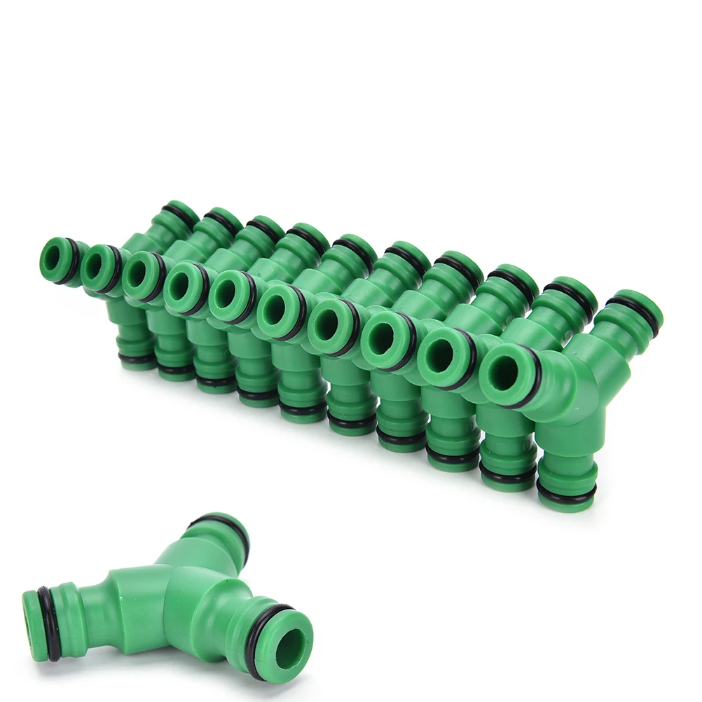 

1PCS Practical New Quality Plastic Y-Piece 3 Ways Water Hose Pipe Tube Connector Joiner Air Water Splitter Green