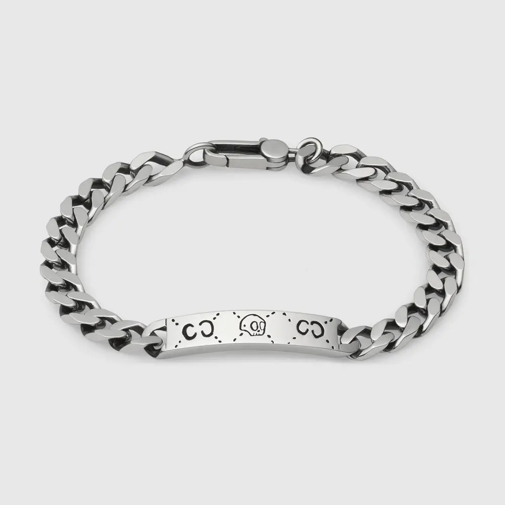 

S925 silver luxury jewelry fashion couple Bracelet hip hop casual Bracelet