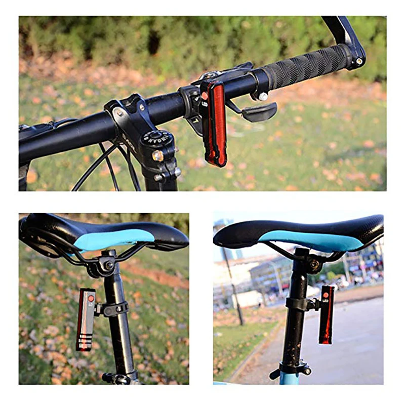 

Bicycle USB Rechargeable Tail Light Bicycle Waterproof LED Safety Warning Bicycle Tail Light Night Riding Bicycle Warning Light
