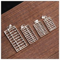 pendant with 925 sterling silver necklace silver pendant chinese abacus pendant diy accessories jewelry accessories