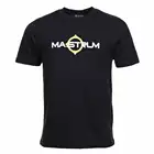 Мужская футболка с коротким рукавом и принтом логотипа Ma Strum, Черная