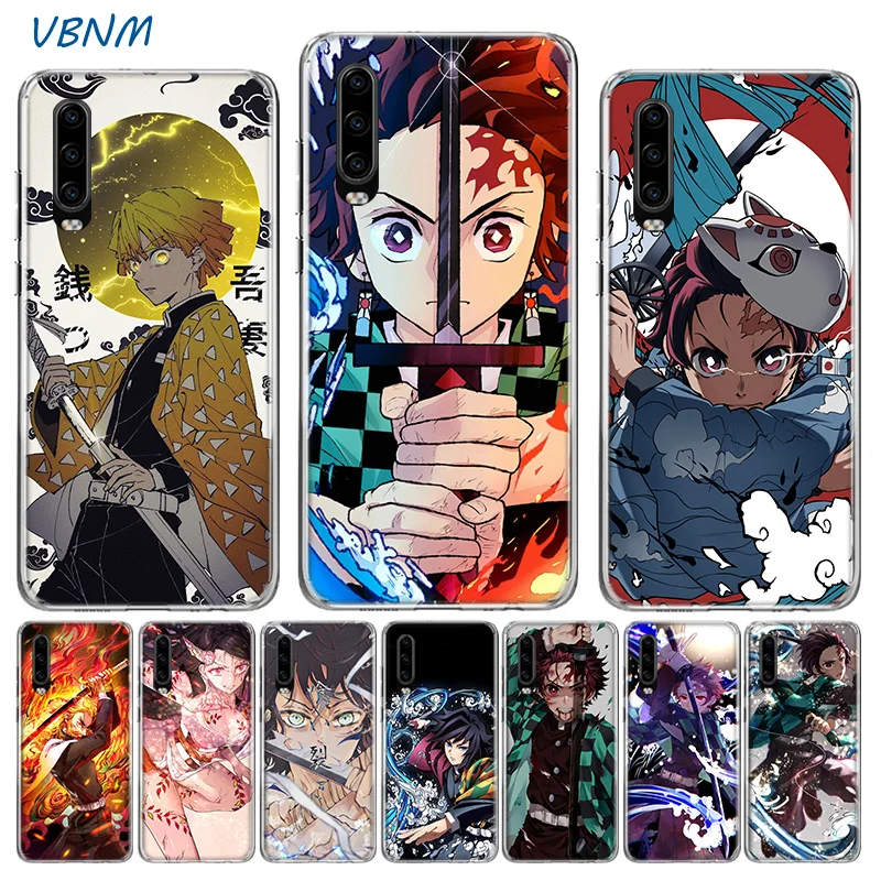 

Demon Slayer Kimetsu No Yaiba Silicone Case For Huawei P40 P30 P20 Mate 30 20 10 P10 Pro+ lite P Smart Z Plus + 2019 2018 Cover