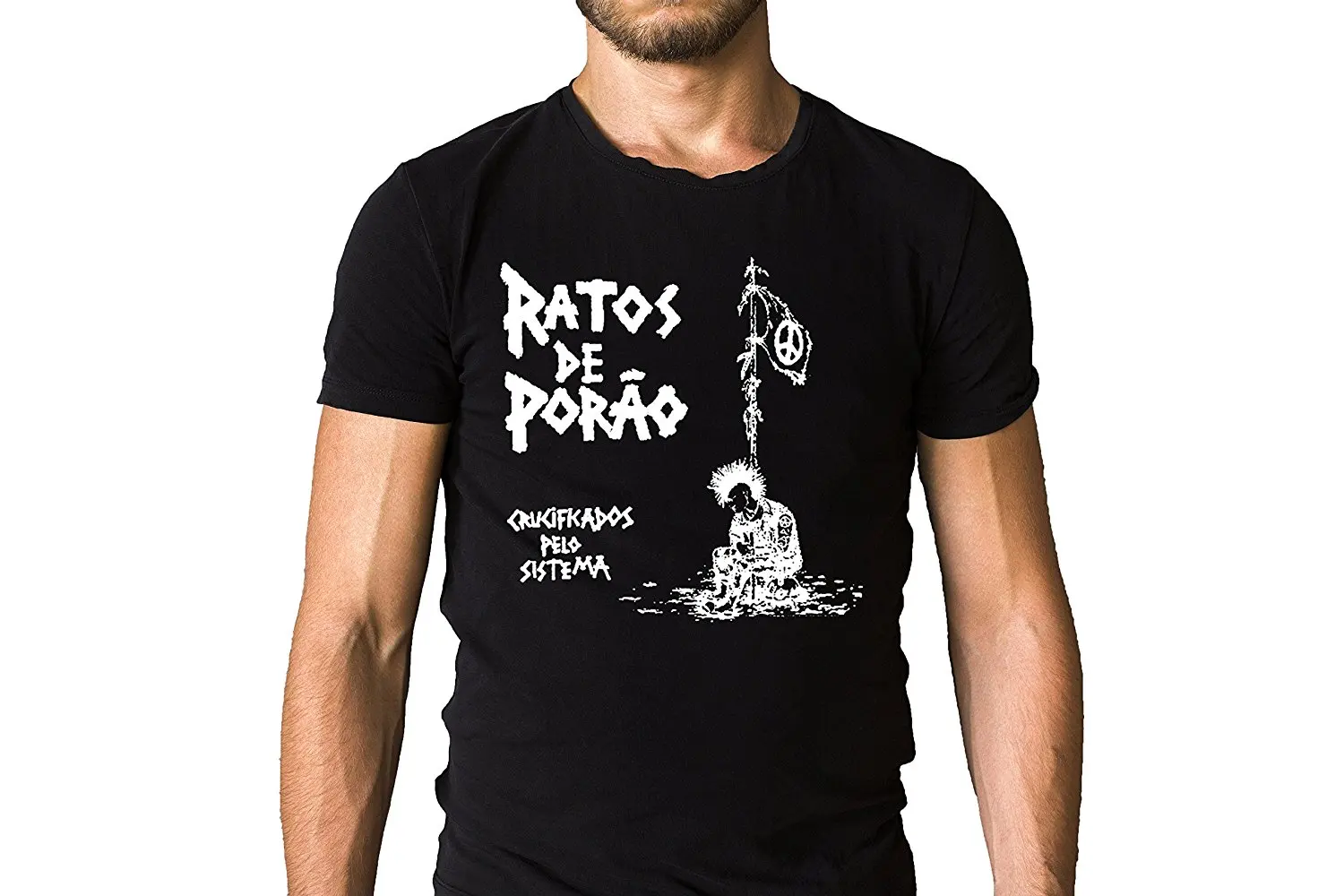 Ratos De Porao Crucificados Pelo система 1984 футболка с изображением обложки альбома кроссовер