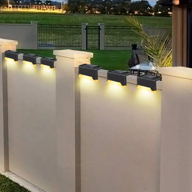 

1pc Solar Lights Solar Step Lights Waterproof Led Solar Stair Fence Lamp Decoration for Patio Stairs And Garden Yard Outdoor