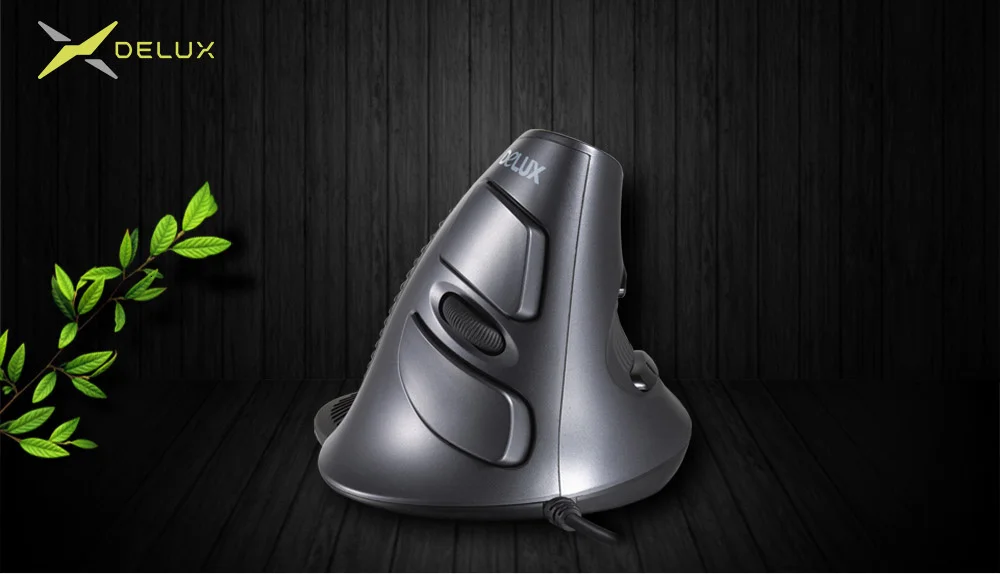 Вертикальная мышь Delux M618 эргономичная Вертикальная Мышь Беспроводной 6 кнопок 600/1000/1600 Точек на дюйм USB оптическая мышь компьютерная игровая мышь для ноутбука ПК