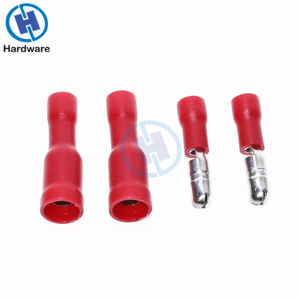 100 шт. разные гнездовые стыковые соединители для проводов 22 ~ 10AWG|butt connectors|connector