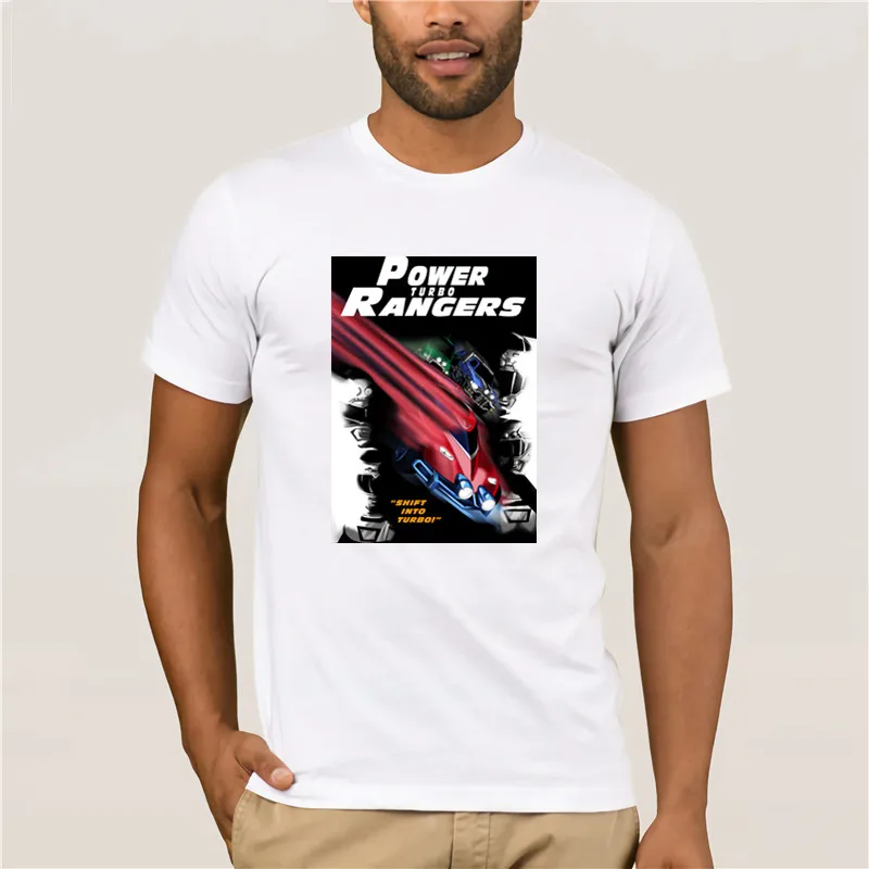 100% Мужская хлопчатобумажная футболка power Rangers быстрый и яростный модный