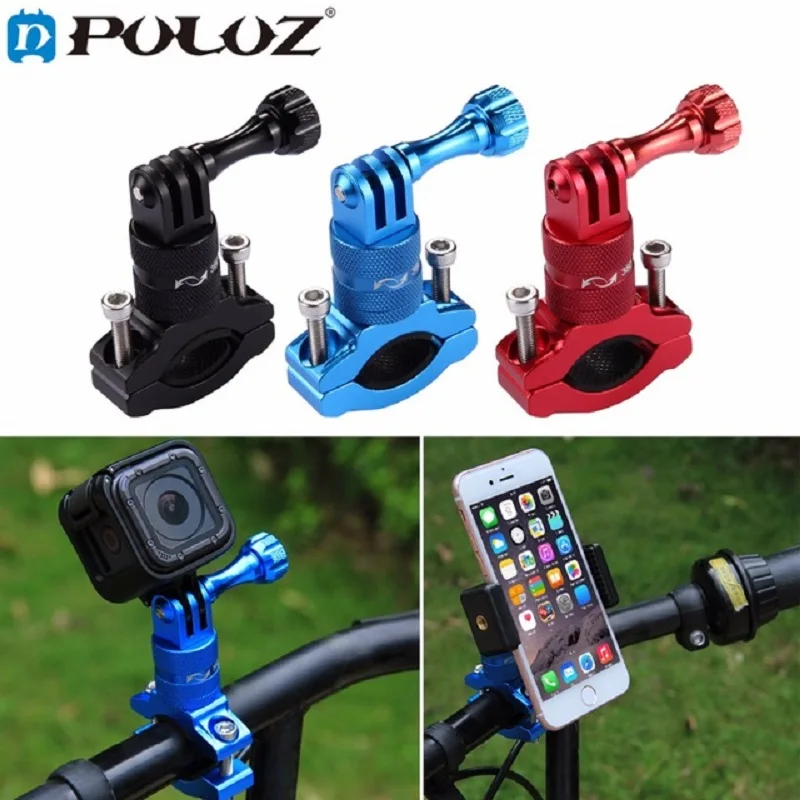 PULUZ Bicycle Bike Handlebar Rack Adapter Mount for GoPro Hero 5 4 Session 3+ 2 1 Xiaoyi II 4K SJ6000 SJ5000 SJ4000 | Электроника