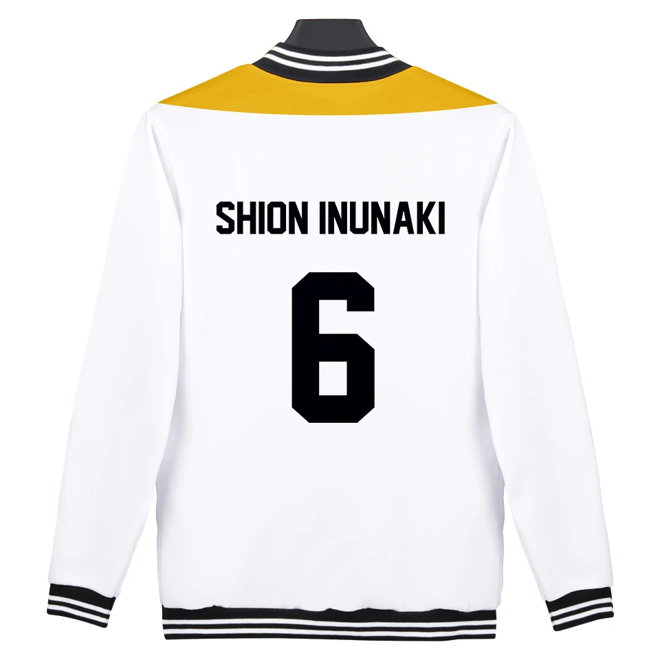 

Haikyuu Jackets Winter Hot Sale Iem Jacket Haikyu Baseball Jacket with Single Breasted 3D Printing Cool Pattern Casual Polyester
