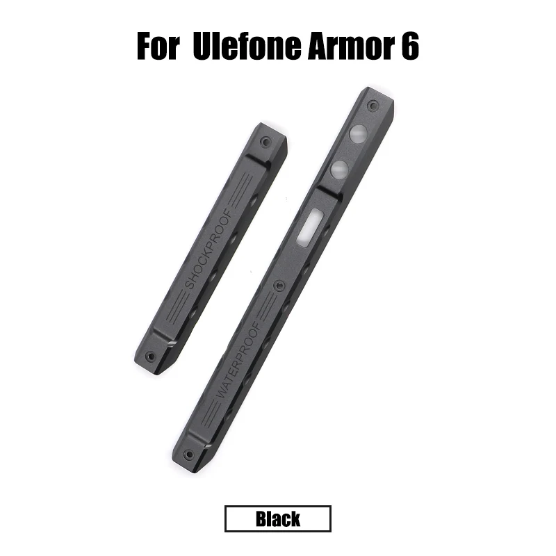 BingYeNing для Ulefone Armor 6 задняя крышка Крышка батареи металлическая левая и правая сторона украшения декоративные аксессуары