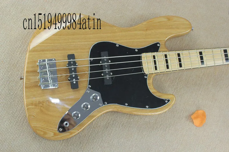 Бесплатная доставка 2014 Новое поступление гитара под заказ джаз бас синяя 4 струны