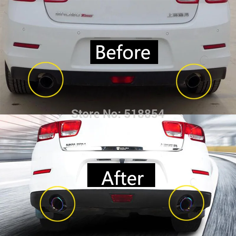 Выхлопная труба выхлопная отделка выхлопной трубы аксессуары из нержавеющей