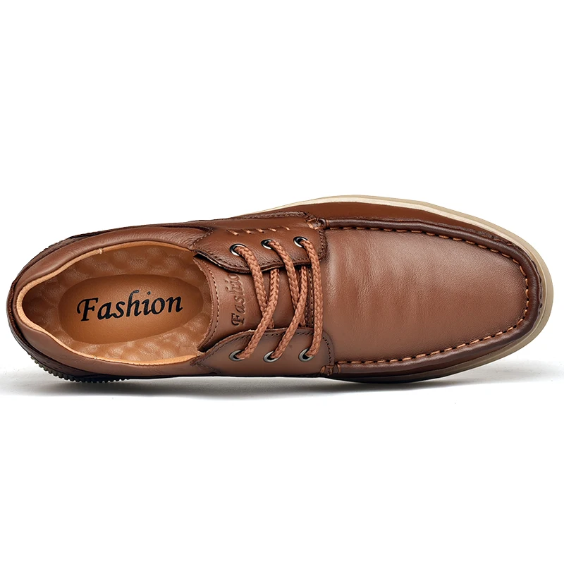 Туфли мужские из натуральной кожи деловые удобные дышащие повседневная обувь