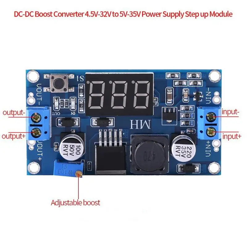 LM2596s DC-DC понижающий силовой модуль 4 0 ~ 40 в регулятор Вольтметр дисплей