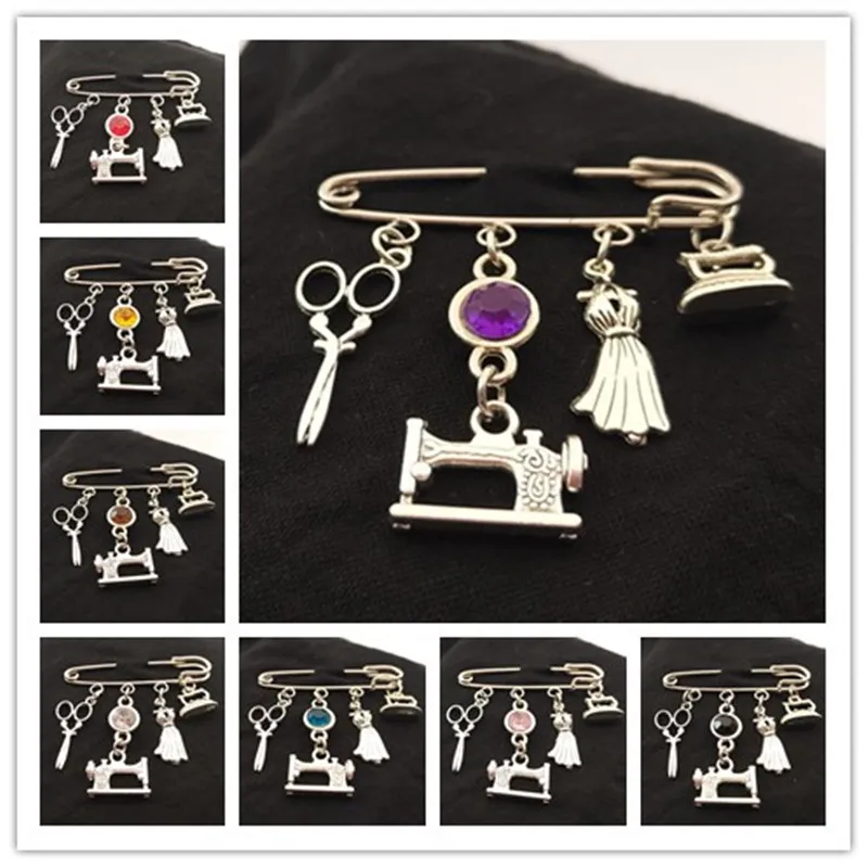 Штифты для швейных машин штифты портных ножниц элегантные платья|Броши| |