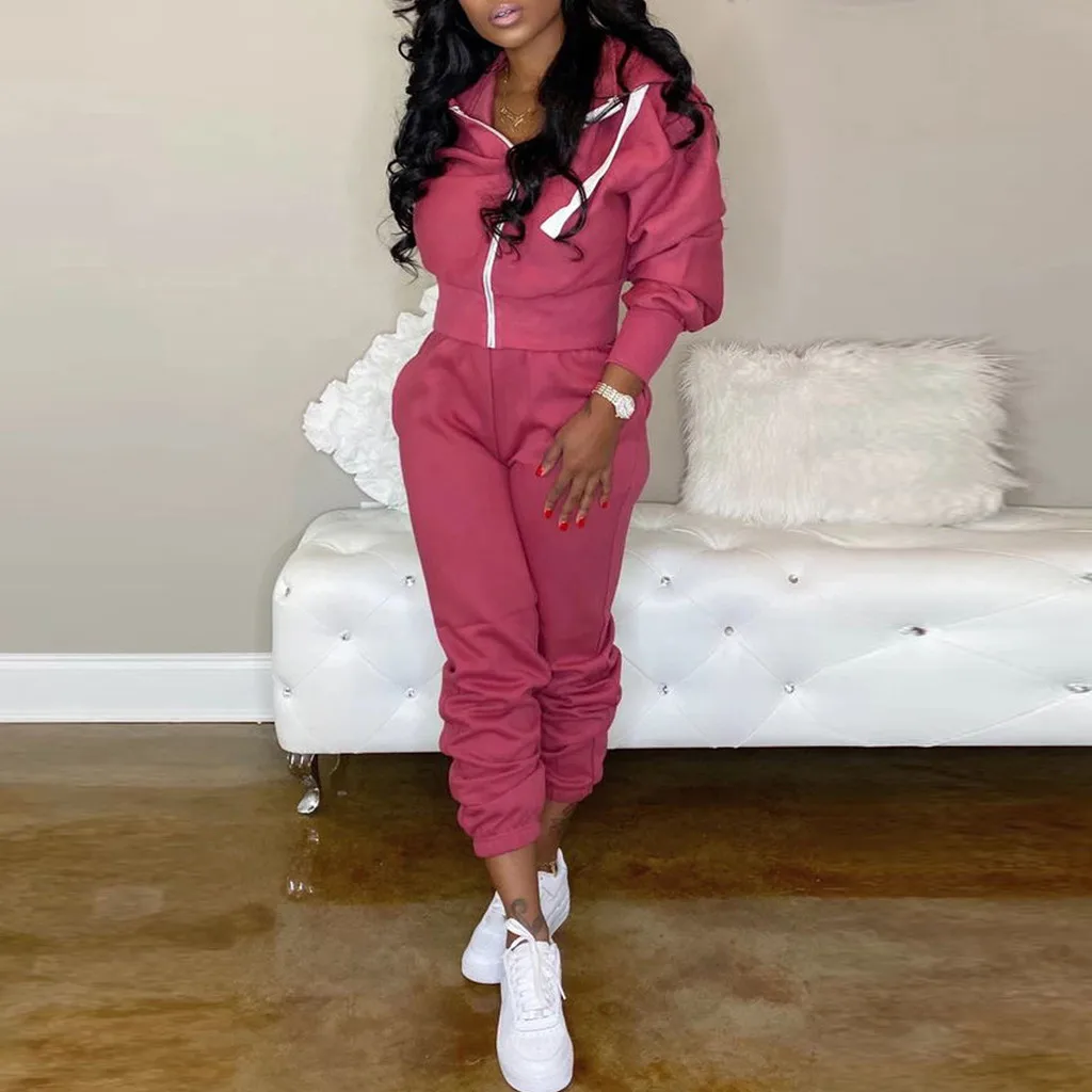Женский костюм куртка и брюки спортивный женский однотонный свитшот на молнии с