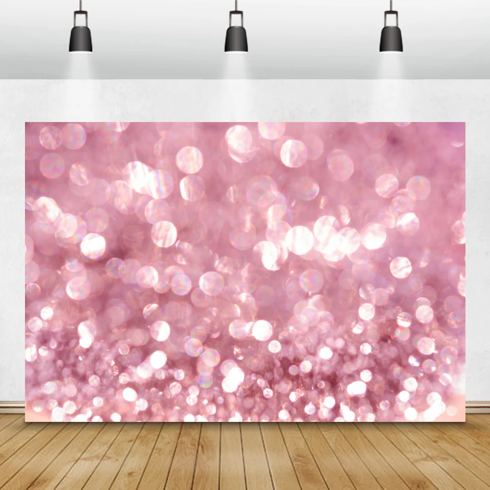 Laeacco розового цвета с узором в горошек светильник Декорации для фотосъемки фон