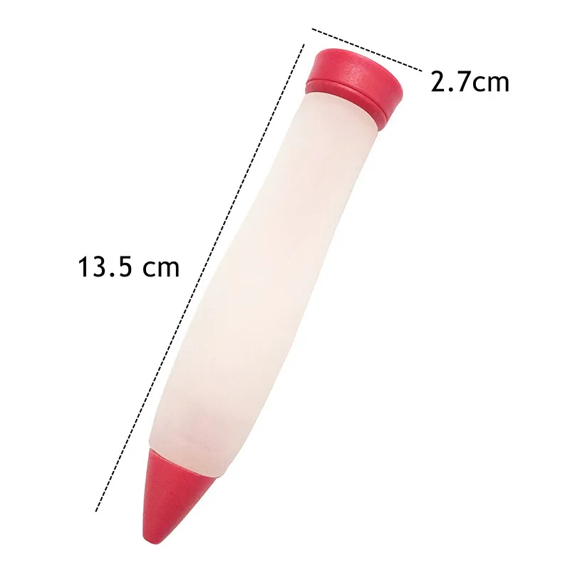 

Silicone Pastry Cream Chocolate Food Writing Pen Cream Cup Cookie Icing Piping Pastry Nozzles Decorating Tools Kitchen Accessory