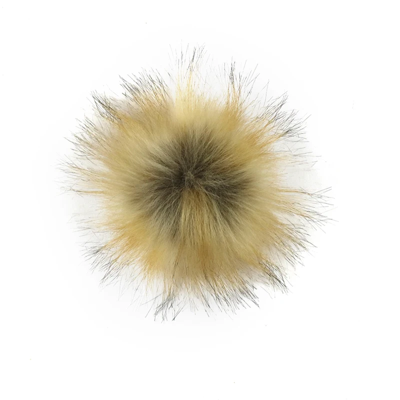 Помпон пушистый из искусственного меха 10 см | Аксессуары для одежды