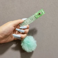 new design hot sale metal key chain atm card grabber colorful acrylic card puller products credit card grabber for long nails