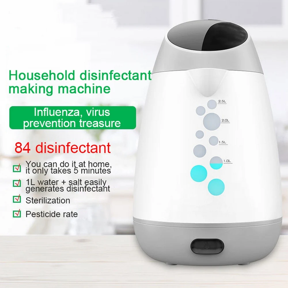 

Maxsome Disinfection Liquid Making Machine Household Disinfection Water Generator Homemade Sodium Hypochlorite Maker