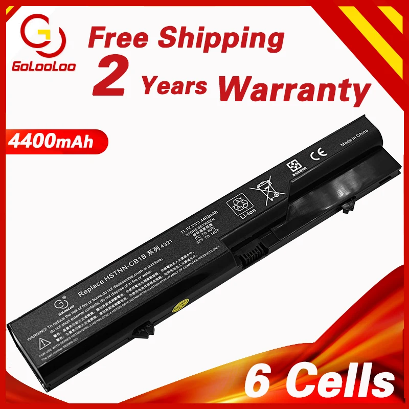

Golooloo 4400mAh Laptop Battery for hp 4320t 620 425 625 ProBook 4320s 4321S 4325s 4326s 4420s 4421s 4520s 4525s PH09 PH06