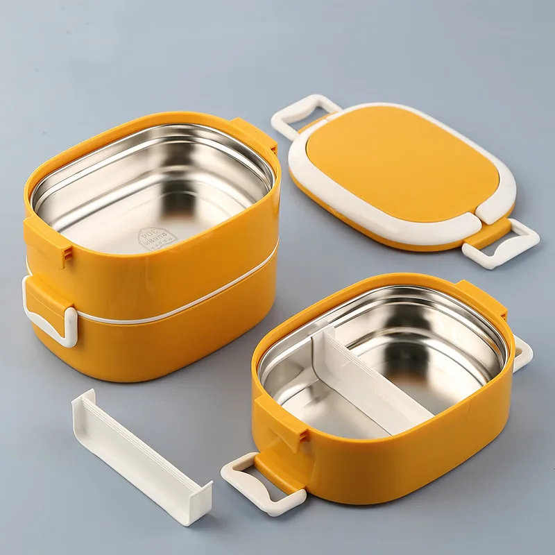 

Cute Thermo Lunch Box Stainless Steel Multi Layer Lunch Container Portable Bento Eco Friendly Taper De Comida Lunchbox AC50LB