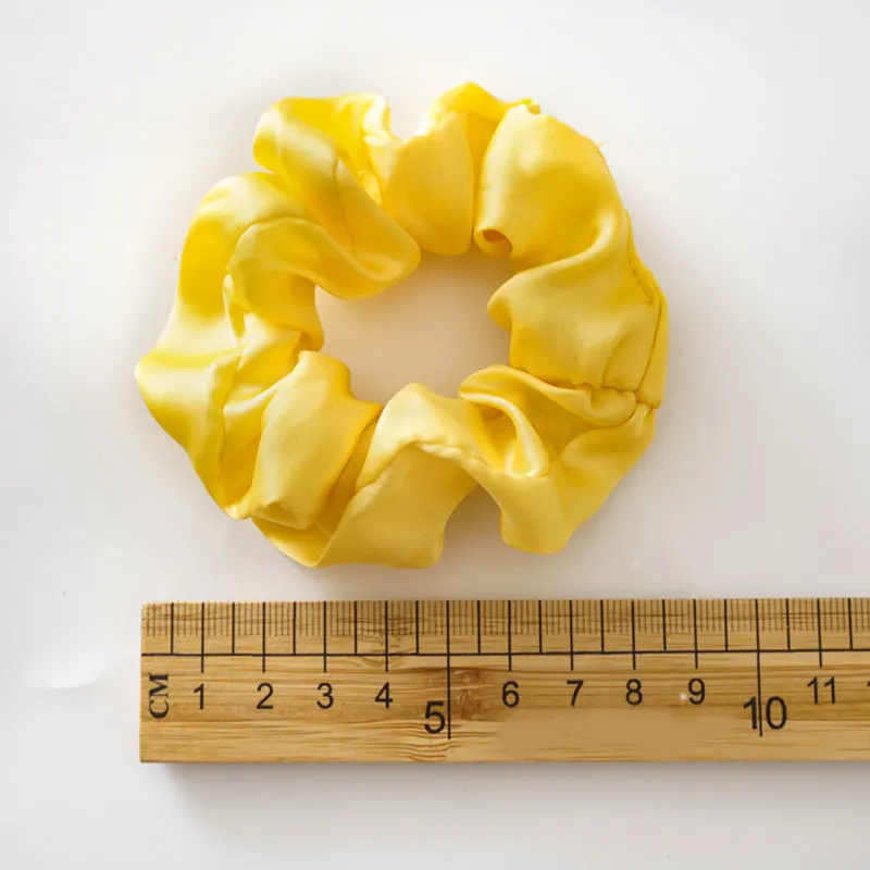 

2021 New arrival Fashion women lovely satin Hair bands bright color hair scrunchies girl's hair Tie Accessories Ponytail Holder