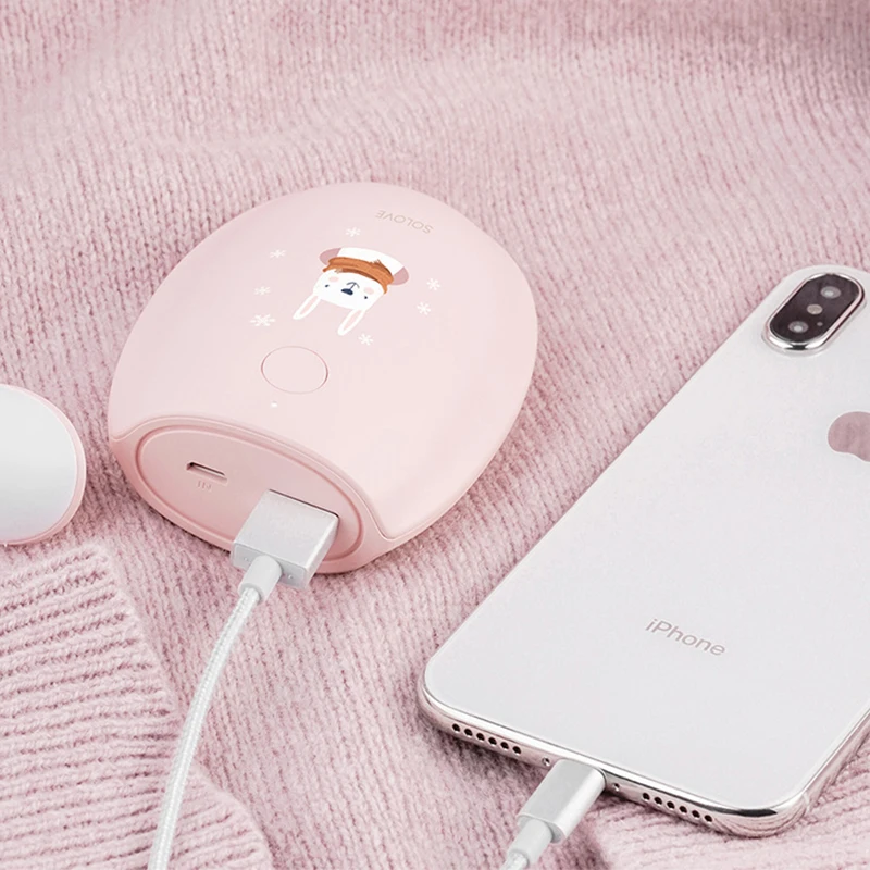 Электрическая многофункциональная ручная грелка SOLOVE USB зарядка безопасность