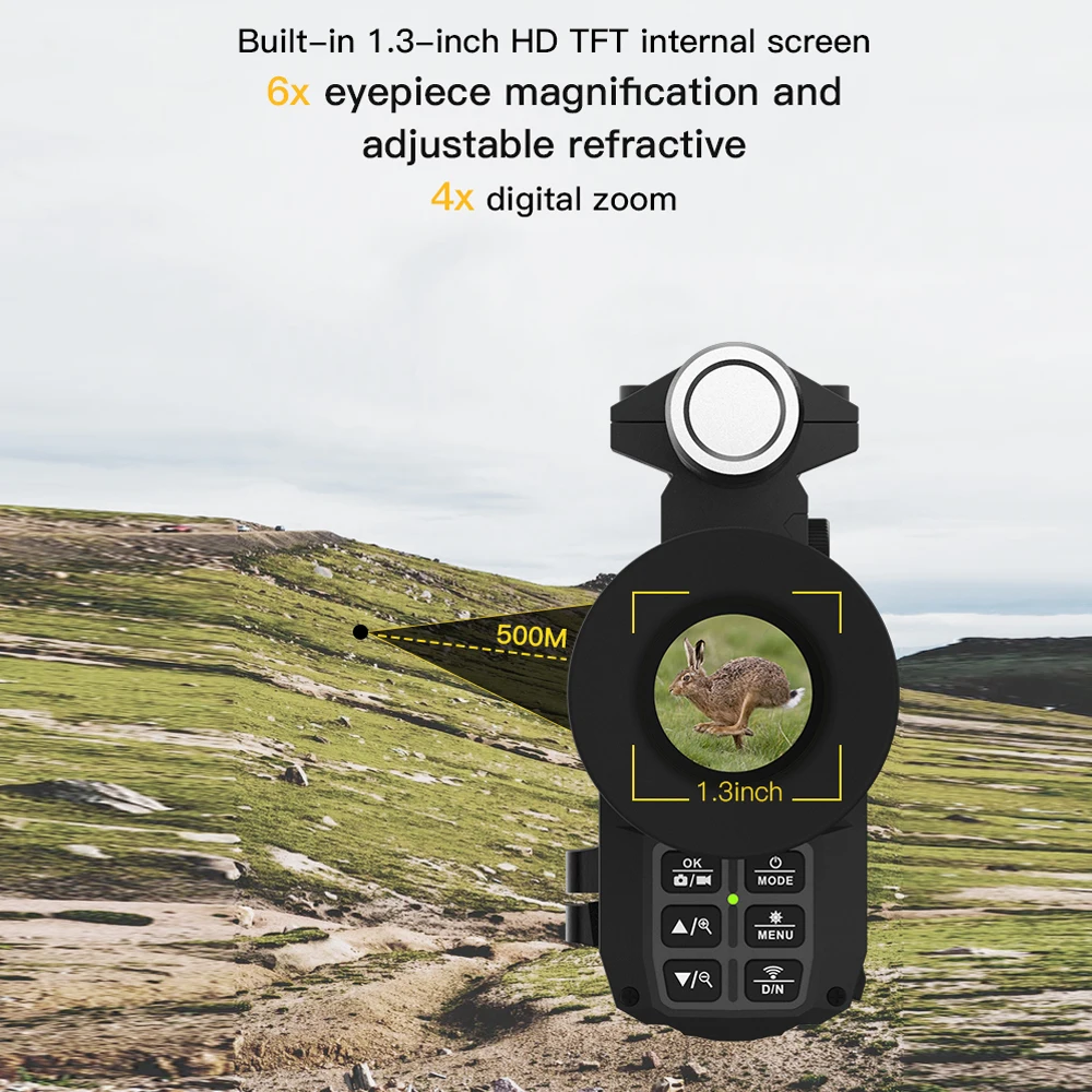 

NV3000 Infrared Digital Night Vision Device Day and Night Useable WiFi Monocular Night Vision IP54 Waterproof Level Outdoor Hunt