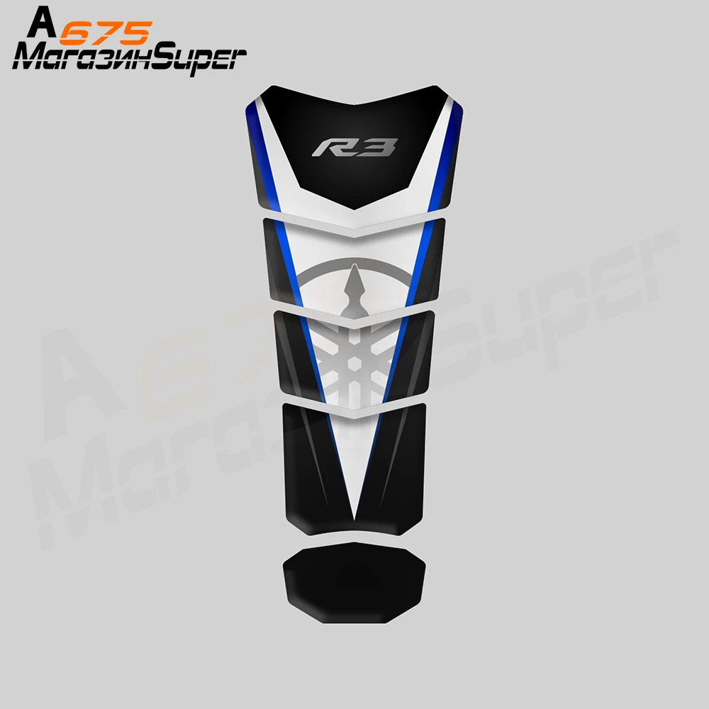 3D наклейка на бак мотоцикла протектор чехол для Yamaha YZF R25 R 25 R125 R3 бак|Наклейки и