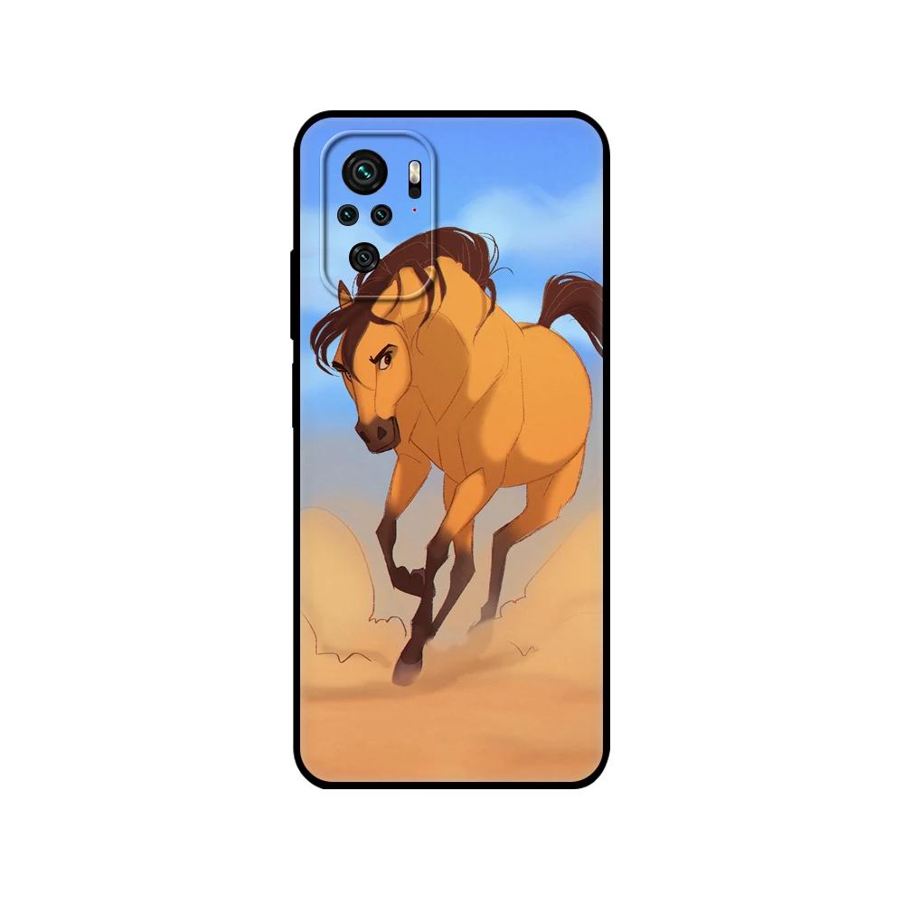 Черный чехол из ТПУ для Xiaomi Redmi 9T Note 10 5G 4G Pro 10S с рисунком спиртового мебели лошади |