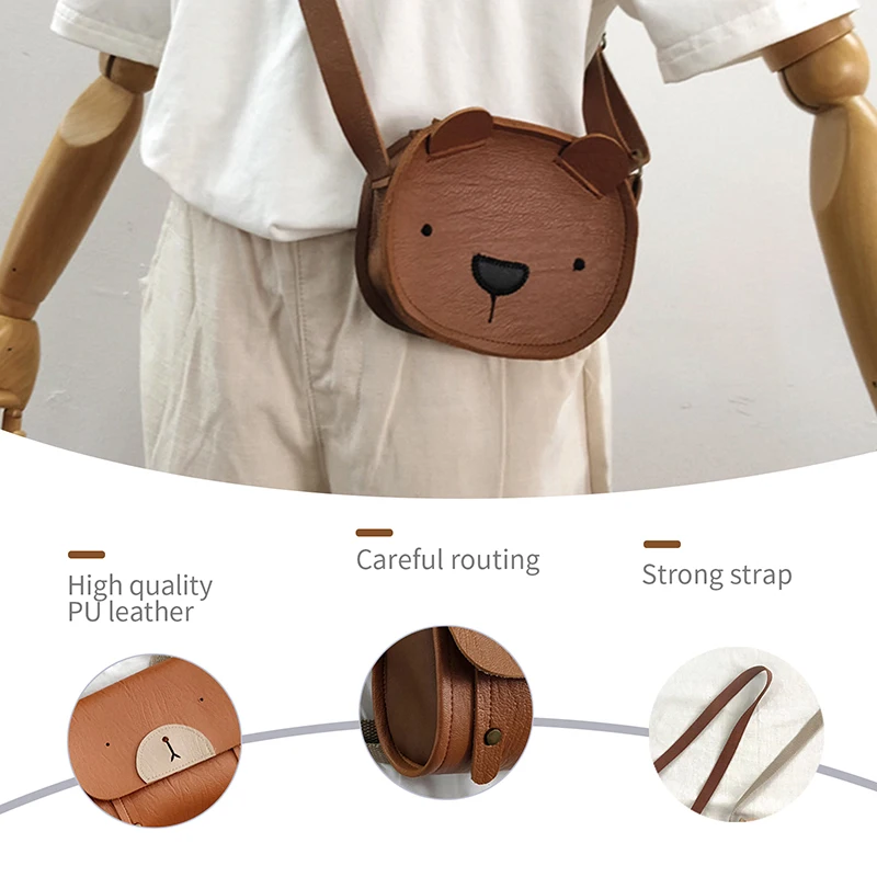 

Toddler Lovely Animal Bag Cute Bear Bunny Bear Crossbody Bag Baby Girl Kids All Accessory