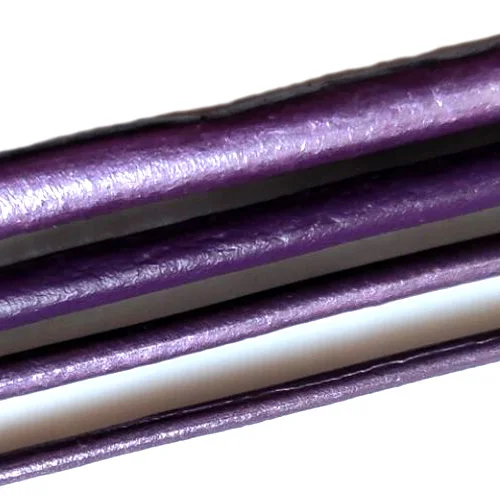 Pearl purple 021 OlingArt 1,5/2,0/3,0/4,0 мм 2 M из натуральной кожи с круглым носом, популярный шнур/провода DIY шнуры женские прелестные серьги браслет ожерелье ювелирных изделий - Цвет: Pearl purple 021