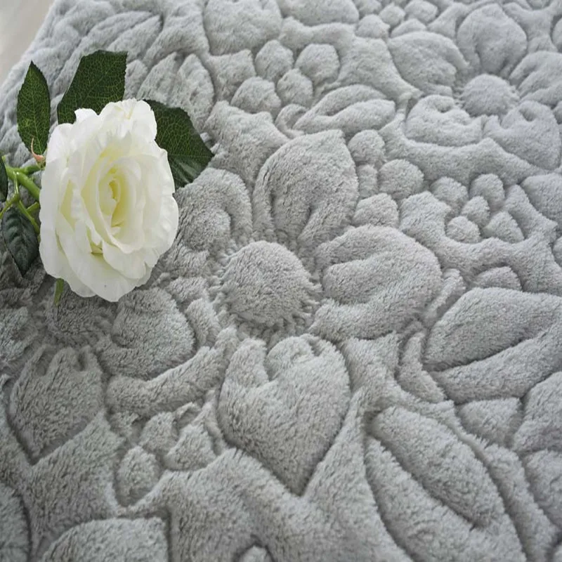 Мягкий плюшевый стеганый чехол для дивана с вышивкой L образный нескользящий