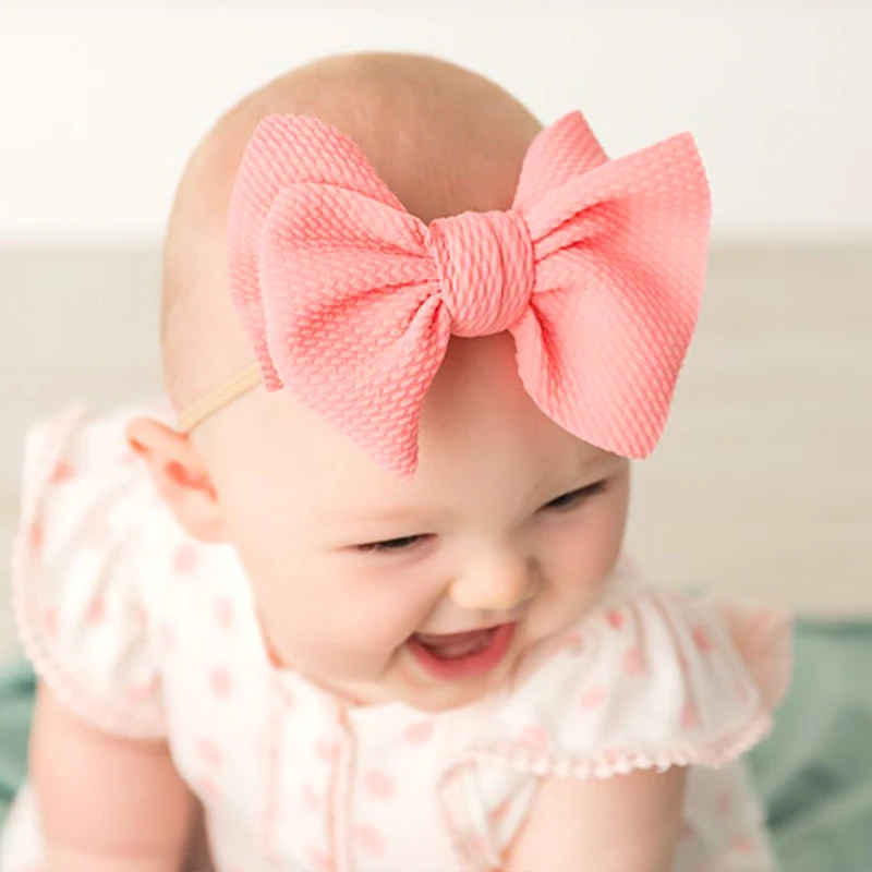 Большой растрепающий нейлоновый бант для детей тонкая нейлоновая повязка на