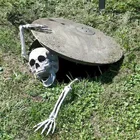 Реквизит на Хэллоуин, череп, скелет, ужас, надгробие, Череп, марля, украшение на Хэллоуин, домашний сад, Декор, дом с привидениями, страшная вечеринка