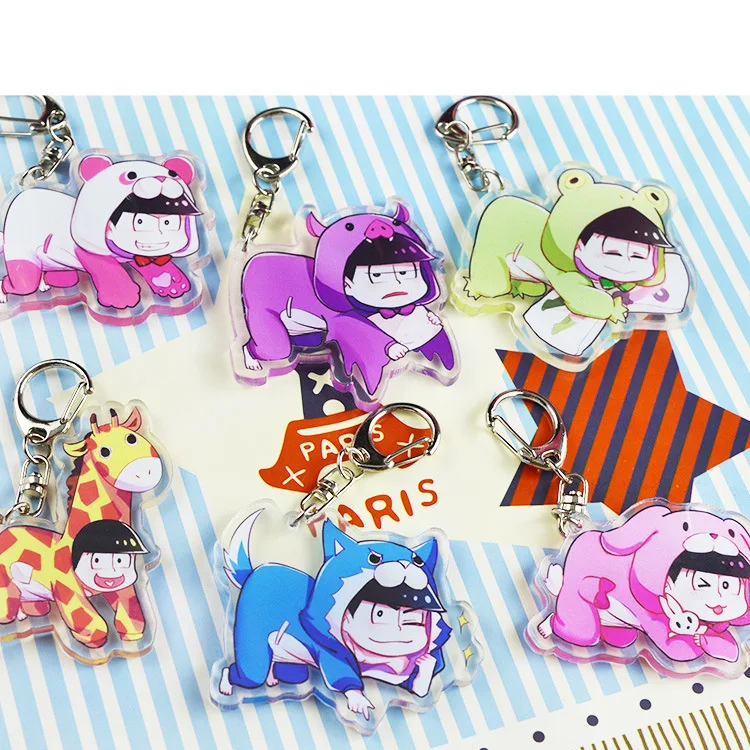 Аниме Osomatsu san Matsuno Ichimatsu Милая акриловая фигурка брелок украшение Коллекционная