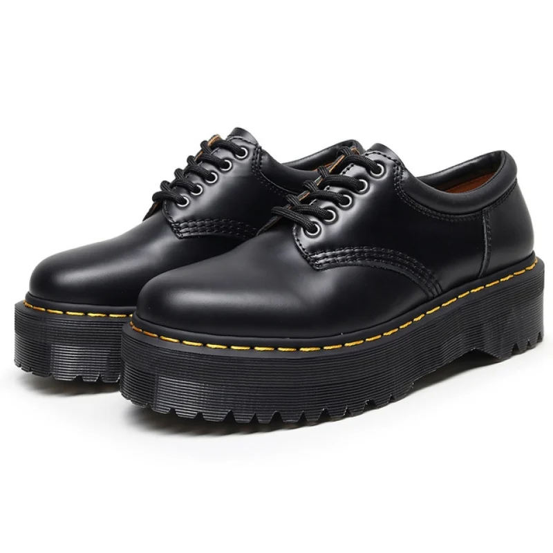 

Size34-44 Thick Bottom Office Shoes Men Career Leather Shoes With Soft Heel Pad Women Platforms Shoes
