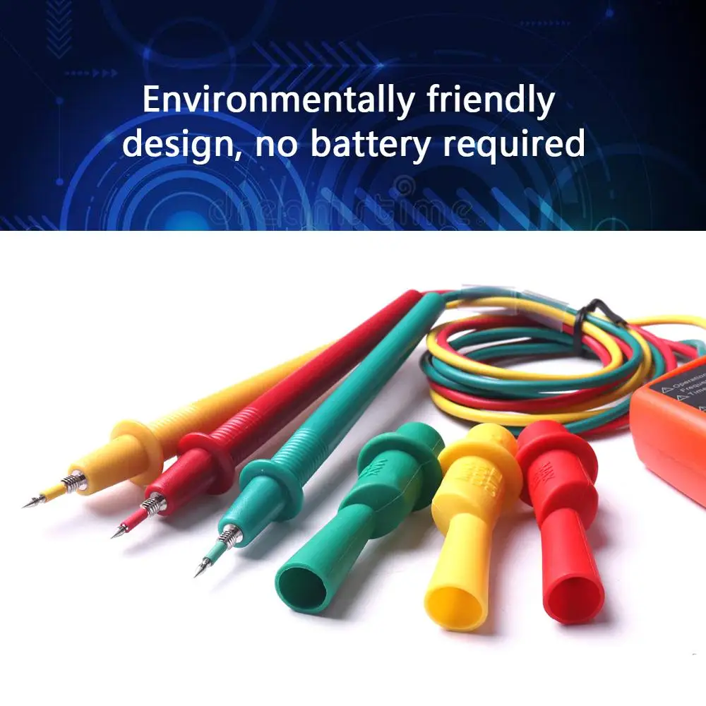 Новый SM852B трехфазный тестер вращения Цифровой индикатор фазы детектор